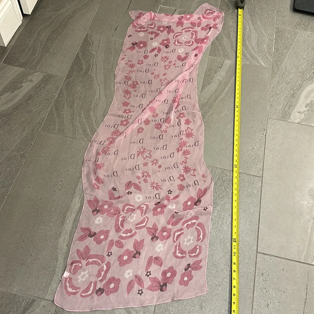 Rare Vintage Dior Blended Silk Scarf Square